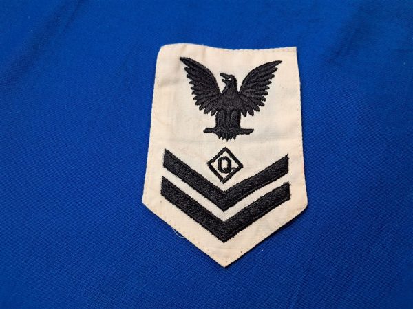 world-war-two-set-of-communications-ratings-for-WAVES-uniforms-seer-sucker-blues-and-whites
