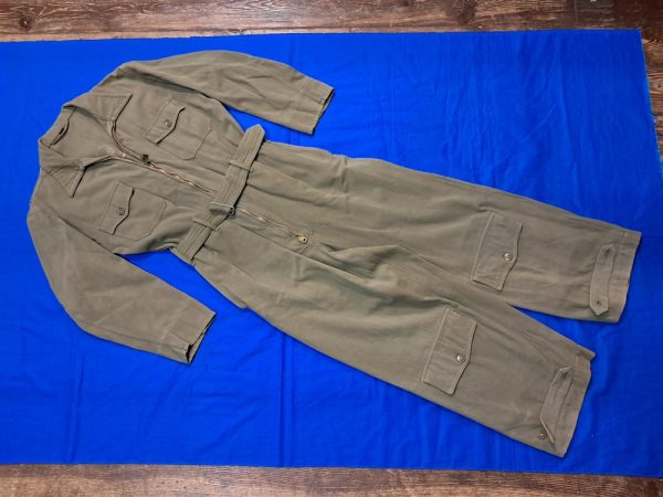 world-war-two-a-4-summer-flight-suit-for-pilots-and-crew-members-fighter-pilots-1944-dated-green-size-40