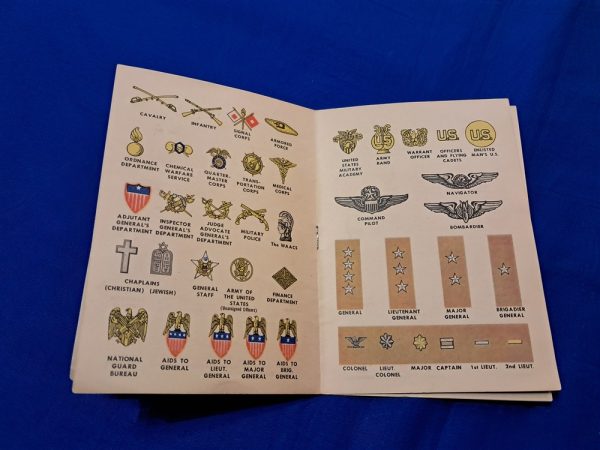 readers-digest-world-war-two-suppliment-for-article-1943-dated-identifying-military-insignia