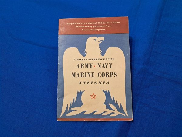 geographic-insignia-booklet readers-digest-world-war-two-suppliment-for-article-1943-dated-identifying-military-insignia
