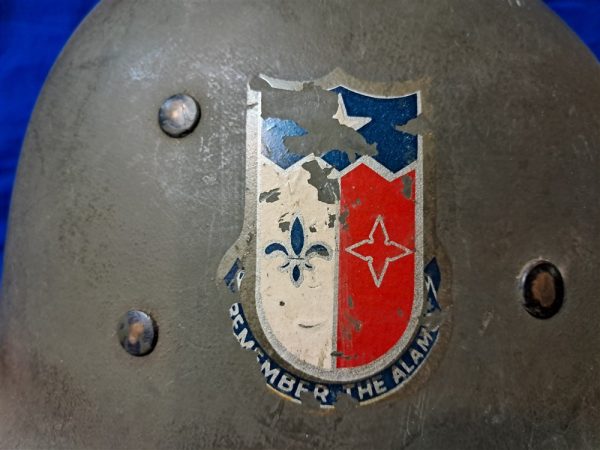 cold-war-era-halmet-liner-m-1-with-141-infantry-decal-and-36th-division-on-sides-very-nice-some-repairs