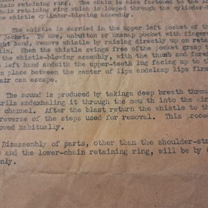 world-war-two-m-1-whistle-instructions-and-nominclature-types-letter-wrapped-around-when-manufactured