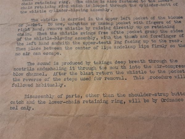 world-war-two-m-1-whistle-instructions-and-nominclature-types-letter-wrapped-around-when-manufactured