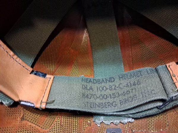 helmet-liner-m-1-fiber-type-1983-dated-with-suspension-and-sweatband-complete-original-paint-unissued