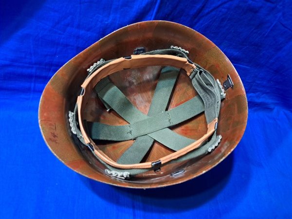 helmet-liner-m-1-fiber-type-1983-dated-with-suspension-and-sweatband-complete-original-paint-unissued