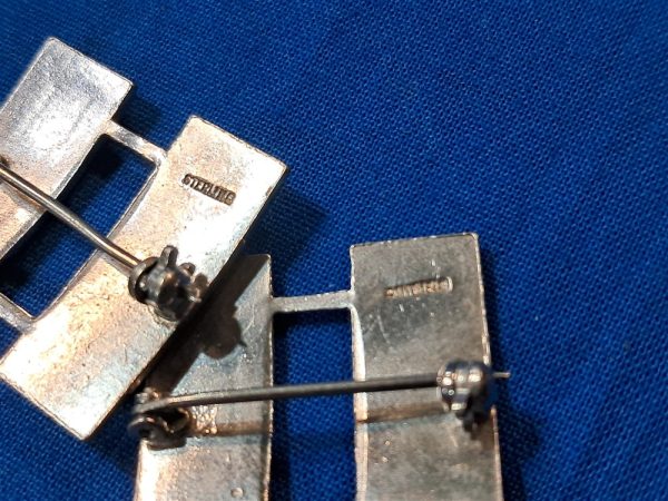 world-war-two-sterling-silver-solid-back-captain-bars-with-early-pin-back-no-maker-mark