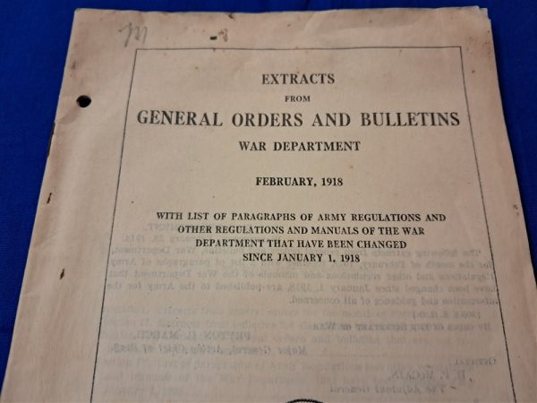 world-war-one-extracts-general-orders-manual-set-of-three-dated-from-1918-1917-excellent-condition