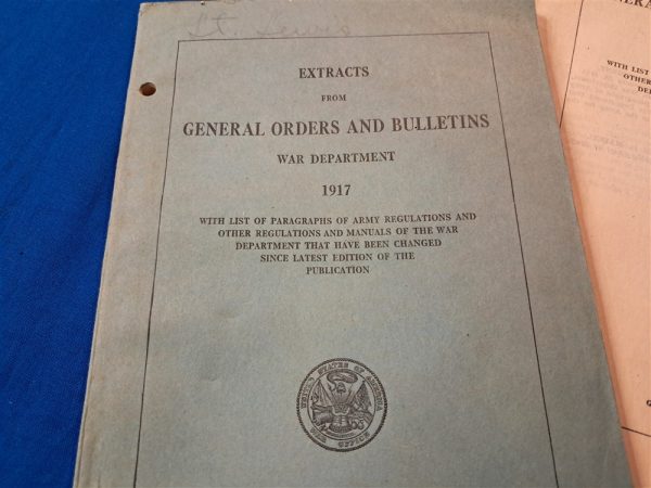 world-war-one-extracts-general-orders-manual-set-of-three-dated-from-1918-1917-excellent-condition
