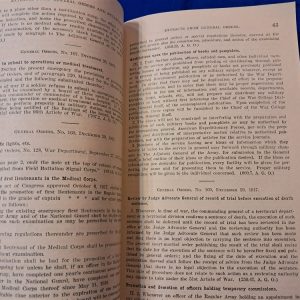 world-war-one-extracts-general-orders-manual-set-of-three-dated-from-1918-1917-excellent-condition