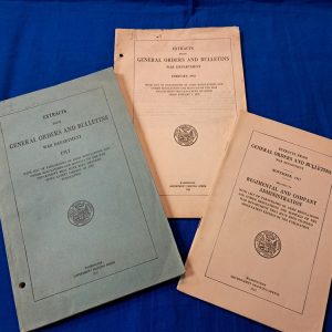 world-war-one-extracts-general-orders-manual-set-of-three-dated-from-1918-1917-excellent-condition