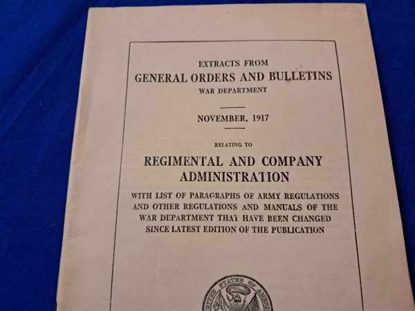 world-war-one-extracts-general-orders-manual-set-of-three-dated-from-1918-1917-excellent-condition