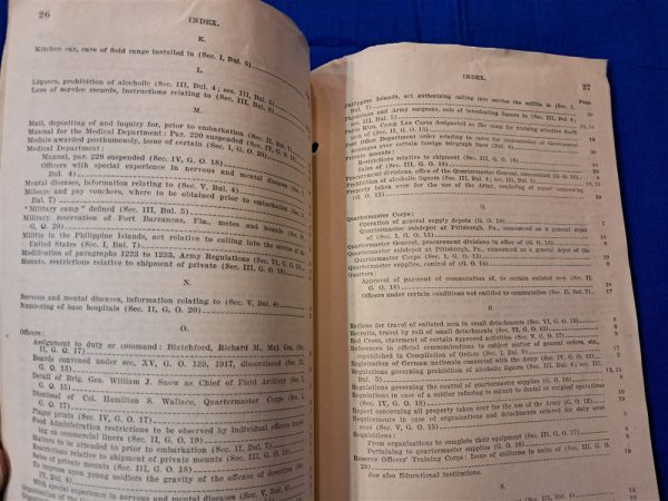 world-war-one-extracts-general-orders-manual-set-of-three-dated-from-1918-1917-excellent-condition