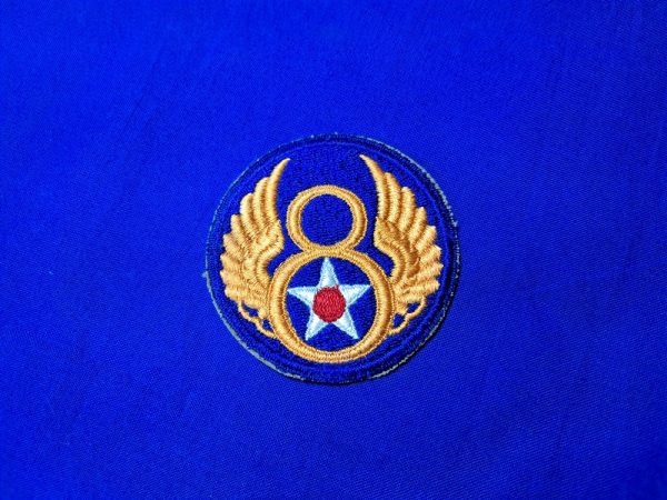 patch-8th-air-force world-war-two-patch-8-air-corps-unissued-embroiderd-standard-manufacture