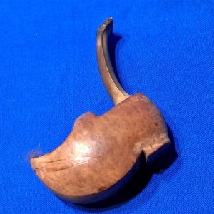 world-war-one-wood-pipe-shoe-shaped-with-bakelite-type mouth-piece-made-in-france