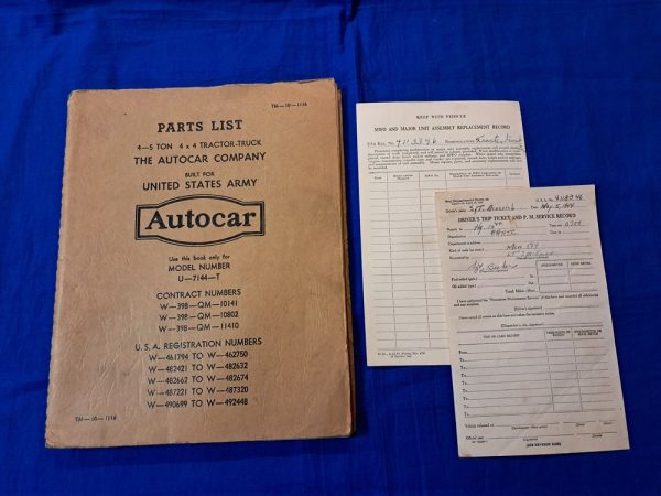 world-war-two-technical-manual-for-the-tractor-truck-made-by-autocar-1941-dated-large-manual