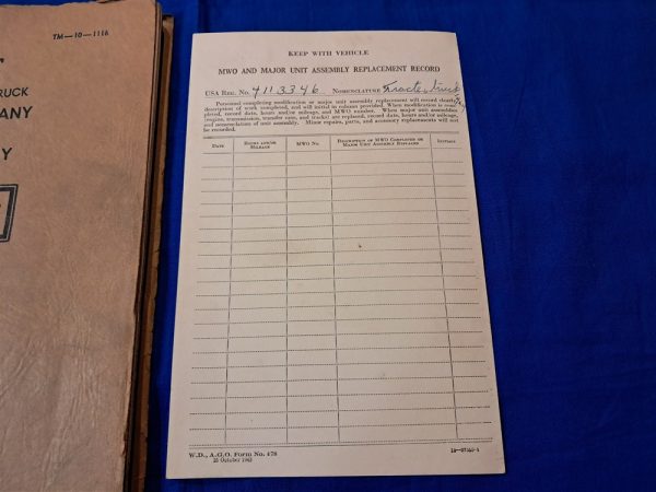 world-war-two-technical-manual-for-the-tractor-truck-made-by-autocar-1941-dated-large-manual