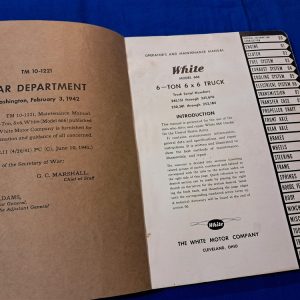 world-war-two-technical-manual-for-the-6-by-6-troop-hauler-truck-1942-dated-made-by-white-motor-company