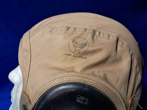 world-war-two-flight-summer-helmet-army-and-marines-navy-type-tan-15-h-unisssued-no-chinstrap
