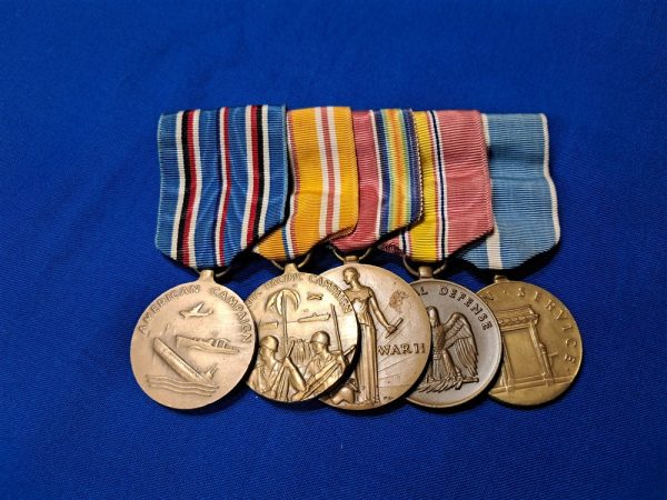 world-war-two-and-korea-war-medal-grouping-5-total-mounted-excellent-condition
