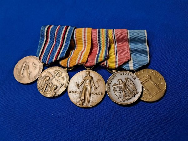 world-war-two-and-korea-war-medal-grouping-5-total-mounted-excellent-condition