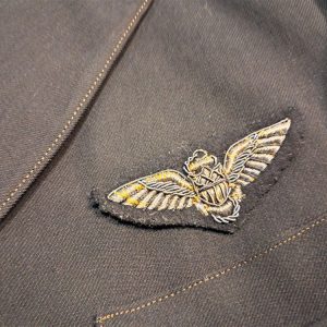 world-war-two-naval-officers-pilots-dress-blacks-uniform-set-with-trousers-larger-size-40-with-bullion-wings