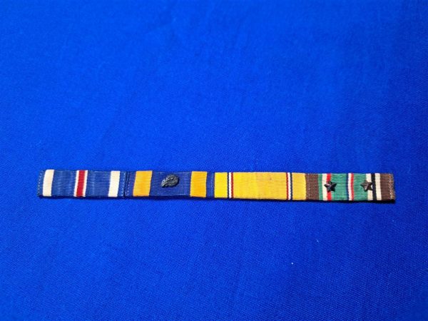 world-war-two-ribbon-rbn-bar-set-of-4-on-one-row-distinguised-flying-cross-air-medal-american-defense-european-2-battle-stars