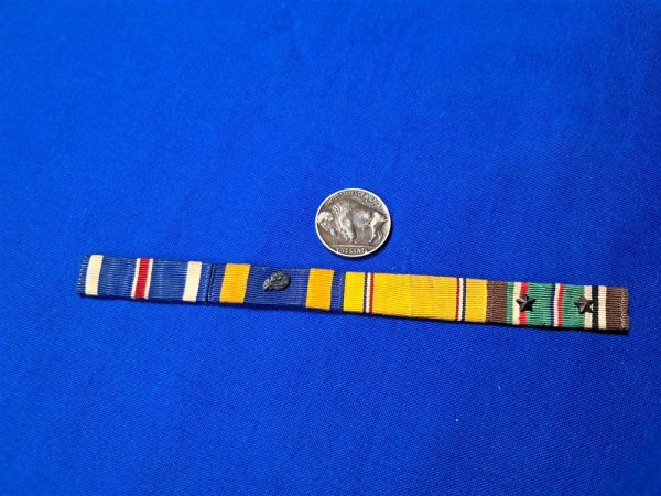 world-war-two-ribbon-rbn-bar-set-of-4-on-one-row-distinguised-flying-cross-air-medal-american-defense-european-2-battle-stars