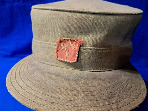 vietnam-war-ridge-way-hat-cap-captured-by-north-vietnam-communist-insignia-on-front-and-recaptured-by-american-soldier