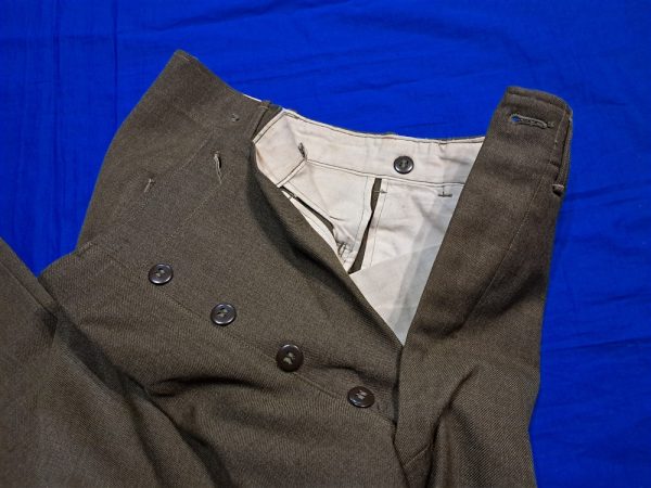 world-war-two-enlisted-trousers-large-size-35-waist-excellent-condition-1944-dated