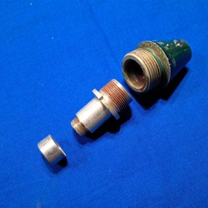 british-world-war-two-fuse-fuze-for-2-pound-pom-pom-gun-amunition-inert-1941-dated-aluminum-complete