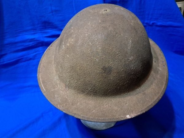 world-war-one-wilmor-helmet-with-holes-for-the0-face-shield-experimental-for-shrapnel-and-wood-fragments