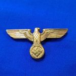german-world-war-two-political-leader-gold-visor-hat-eagle-with-3-prongs-maker-marked