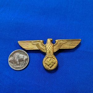 german-world-war-two-political-leader-gold-visor-hat-eagle-with-3-prongs-maker-marked
