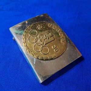 german-world-war-two-1936-dated-belt-buckle-from-olympics-sold-as-souvinir-to-people