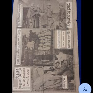 Korean-war-safe-conduct-pass-united-nations-printed-with-blue-ink-medium-size-dropped-to-enemy-troops