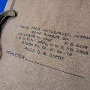 world-war-two-light-color-jungle-foods-storage-sack-waterproof-dated-1943-pacific-theater-mint-flexible