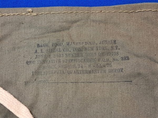 world-war-two-dark-color-jungle-foods-storage-sack-waterproof-dated-1943-pacific-theater-mint-flexible