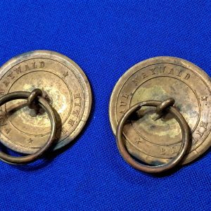 world-war-one-prussian-high-enlisted-rank-collar-buttons-darkened-for-battle-field-wear-on-tunics-matched-set-maker-marked