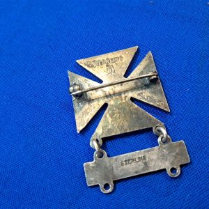 world-war-two-qualification-badge-for-carbine-markman-level-sterling-silver-maker-marked