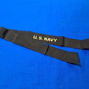 world war two-naval-enlisted-tally-for-blue-cap-late-war-material-woven-type