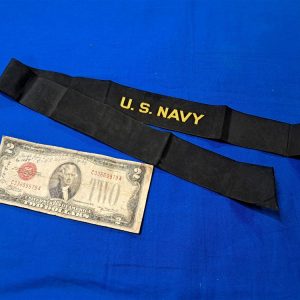world war two-naval-enlisted-tally-for-blue-cap-late-war-material-woven-type