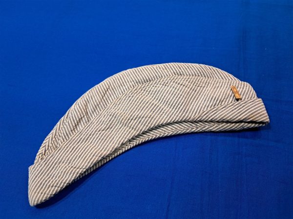 world-war-two-waves-seersucker-hat-cap-officer-with-insignia-excellent-condition