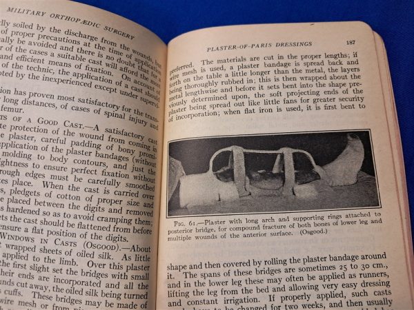 world-war-one-medical-book-orthopedic-1918-1917-dated-semi-hard-cover-information-officer