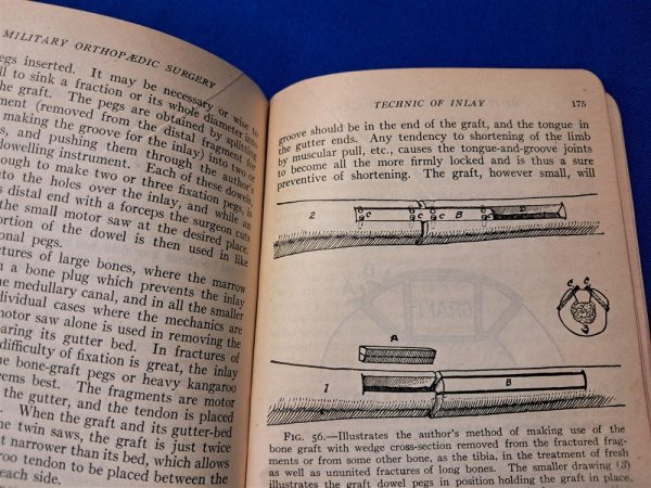 world-war-one-medical-book-orthopedic-1918-1917-dated-semi-hard-cover-information-officer