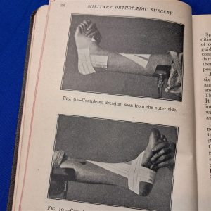 world-war-one-medical-book-orthopedic-1918-1917-dated-semi-hard-cover-information-officer
