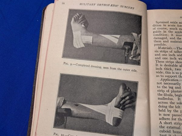 world-war-one-medical-book-orthopedic-1918-1917-dated-semi-hard-cover-information-officer