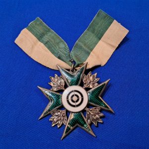 german-saxon-shooting-award-cross-silver-800-marked-maker-stamps-with-original-ribbon