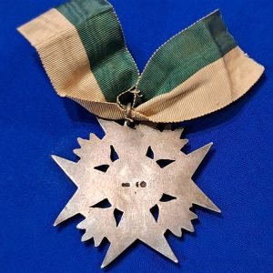german-saxon-shooting-award-cross-silver-800-marked-maker-stamps-with-original-ribbon