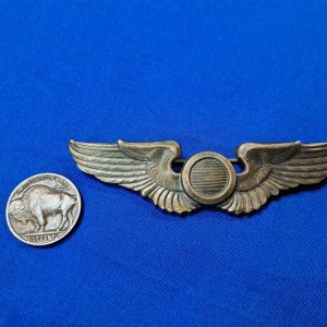 world-war-two-observer-wing-wings-plated-full-size-pin-back-nice detail