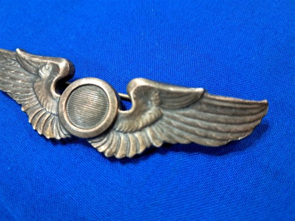 world-war-two-observer-wing-wings-plated-full-size-pin-back-nice detail